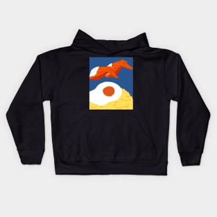Mountain rice and fried wings Kids Hoodie